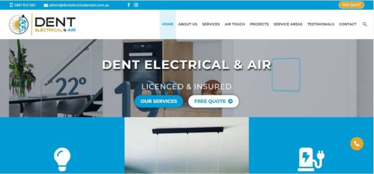 Dent Electrical - Web design, Hosting, SEO Brisbane, Sydney, Melbourne